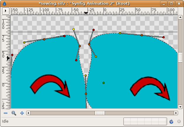 making a simple animation in synfig